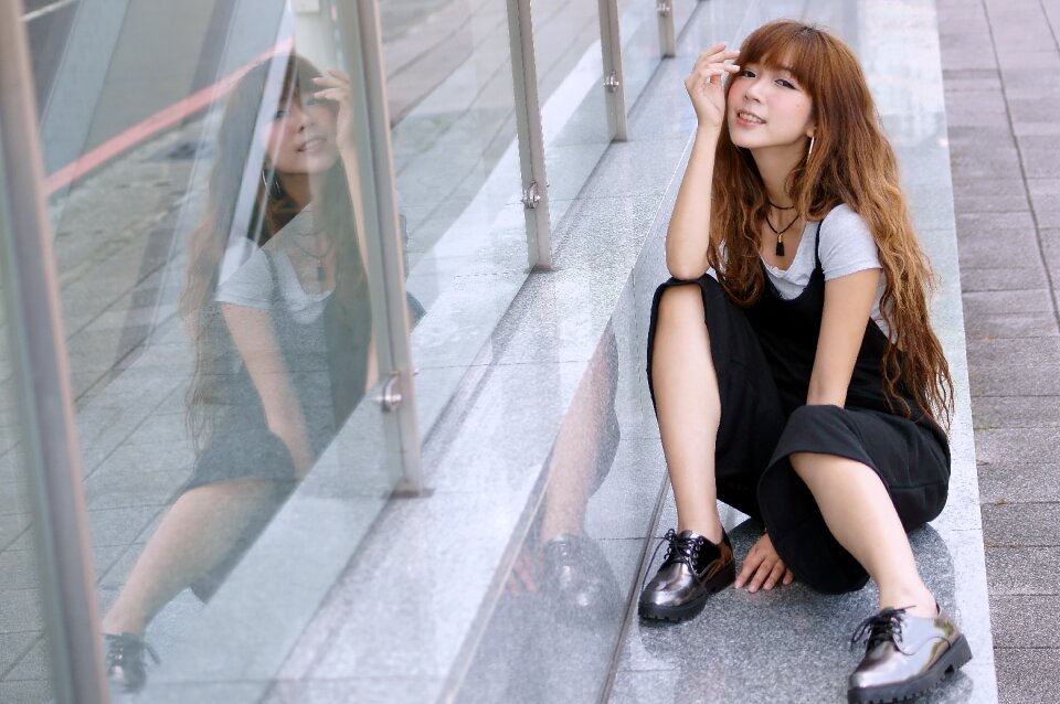 Woman girl portrait