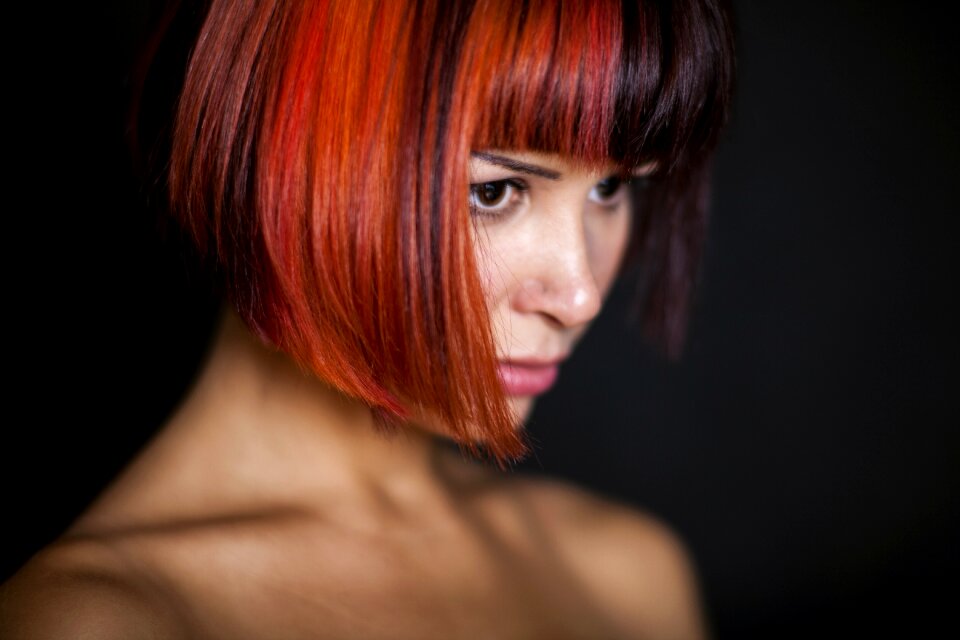 Woman girl portrait
