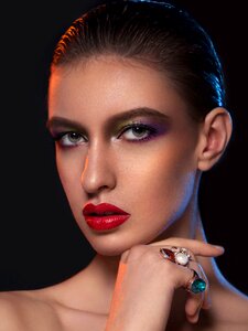 Woman girl portrait