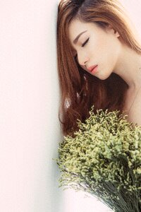 Woman girl portrait