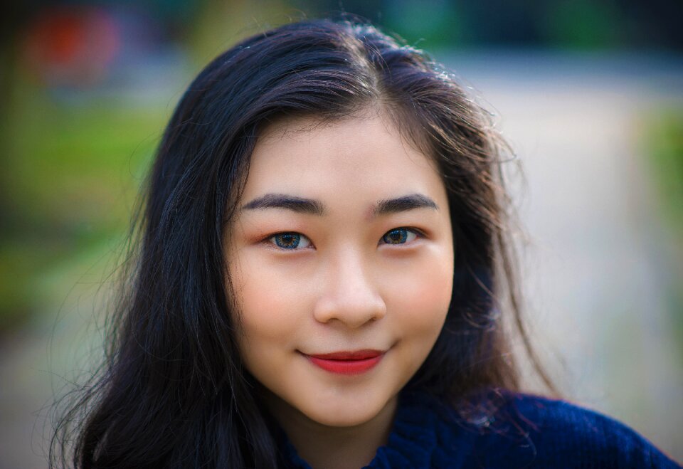 Woman girl portrait