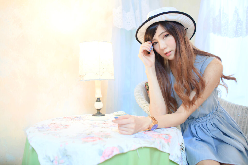 Woman girl portrait