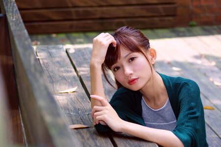 Woman girl portrait