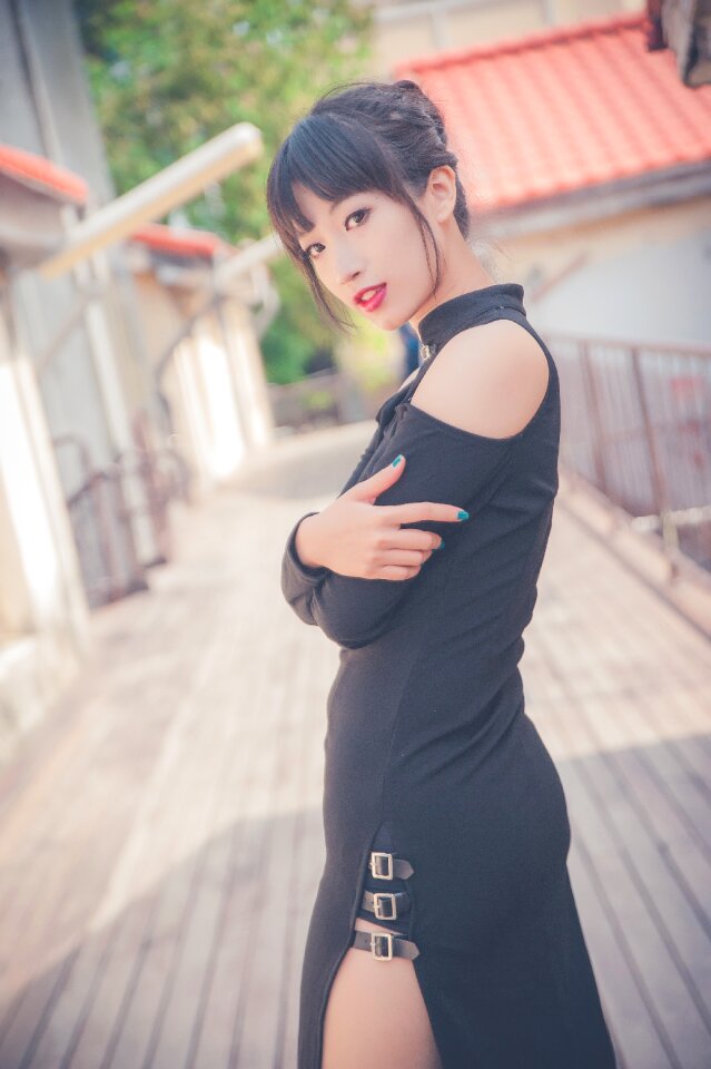 Woman girl cheongsam