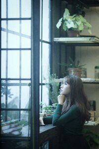 Woman girl portrait