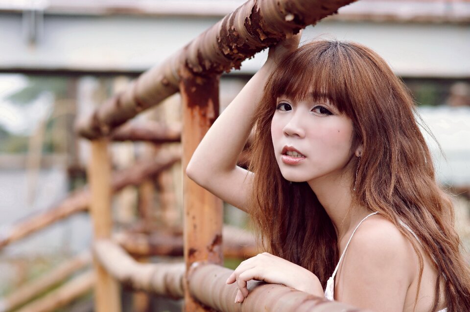 Woman girl portrait