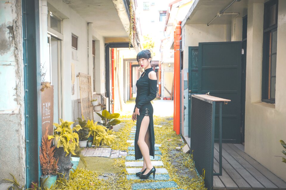 Woman girl cheongsam