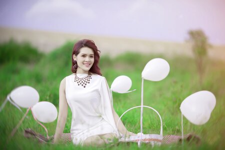 Woman girl portrait
