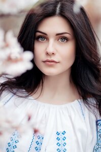 Woman girl portrait