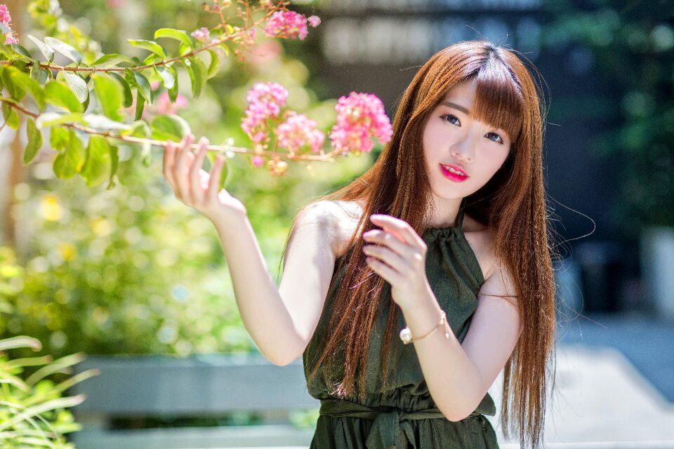 Woman girl portrait