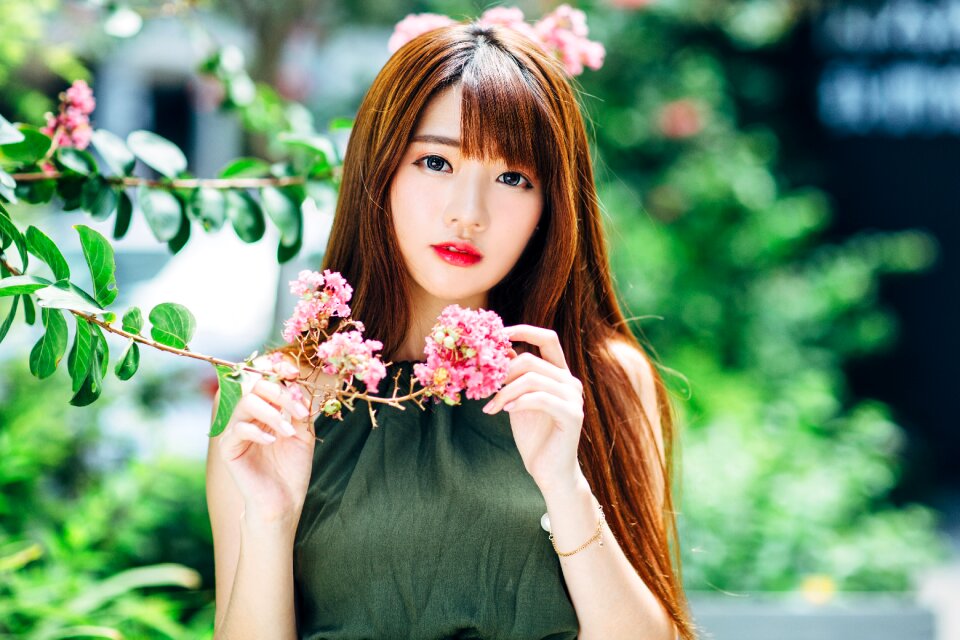 Woman girl portrait