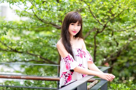 Woman girl portrait