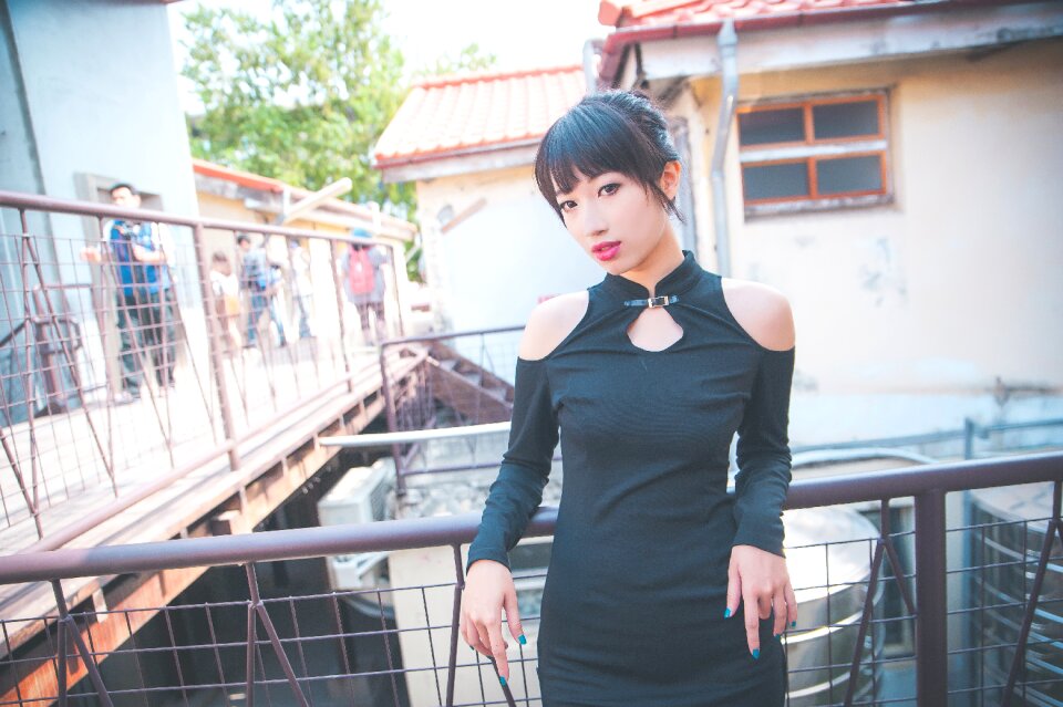 Woman girl cheongsam photo