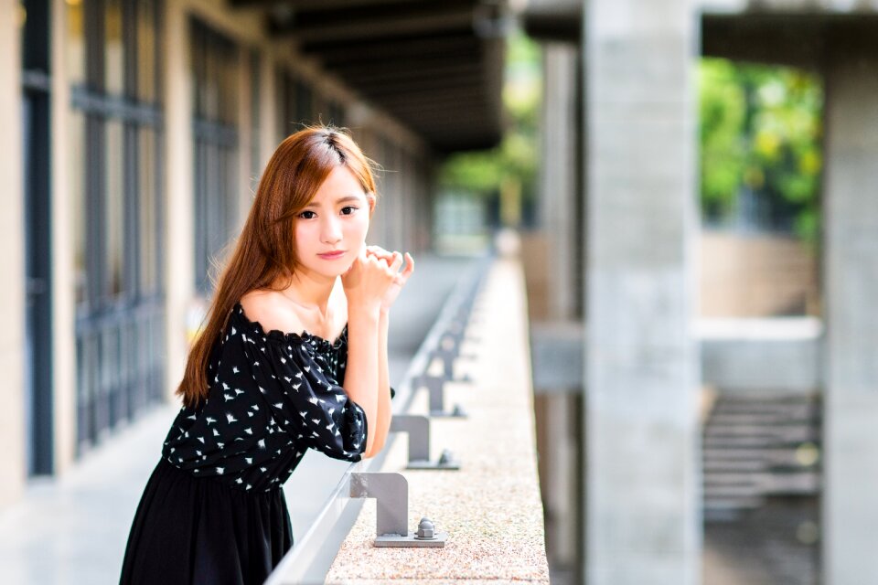 Woman girl portrait