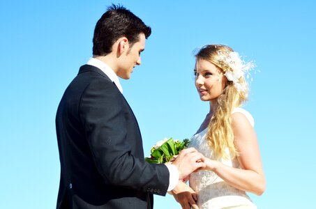 Wedding bride groom