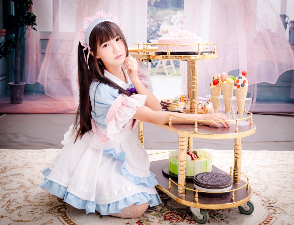 Woman girl maid