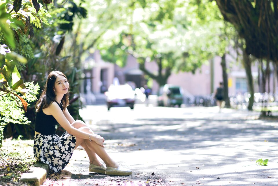 Woman girl portrait