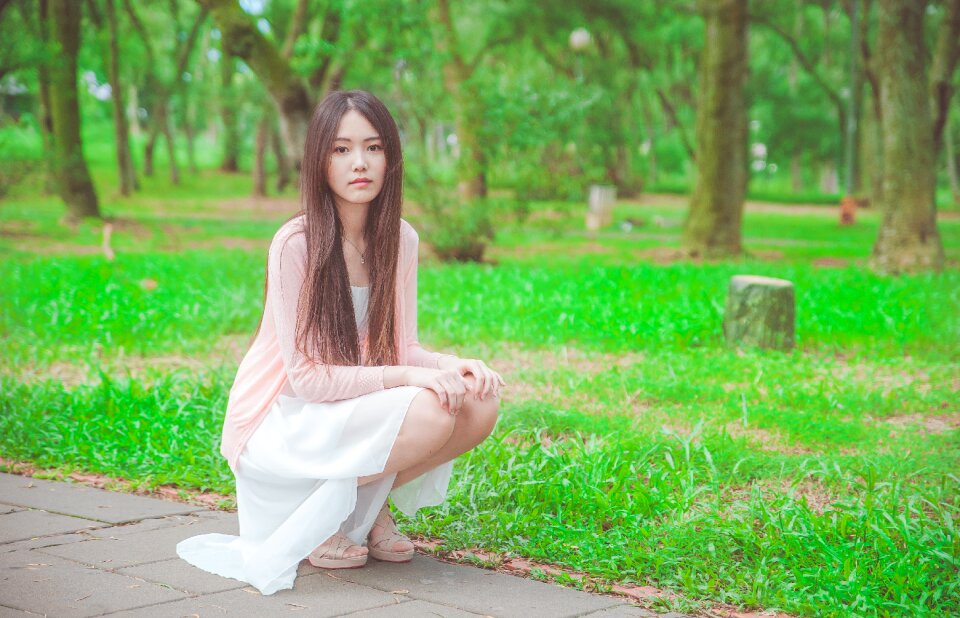 Woman girl portrait