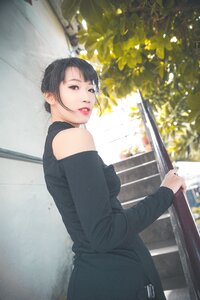 Woman girl cheongsam photo