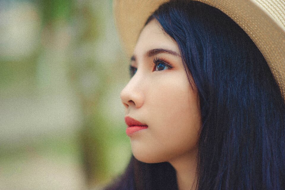 Woman girl portrait
