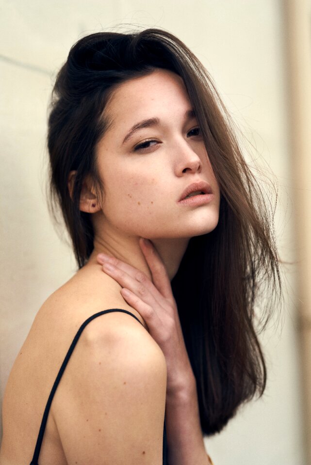 Woman girl portrait