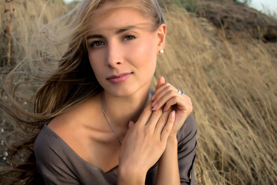 Woman girl portrait