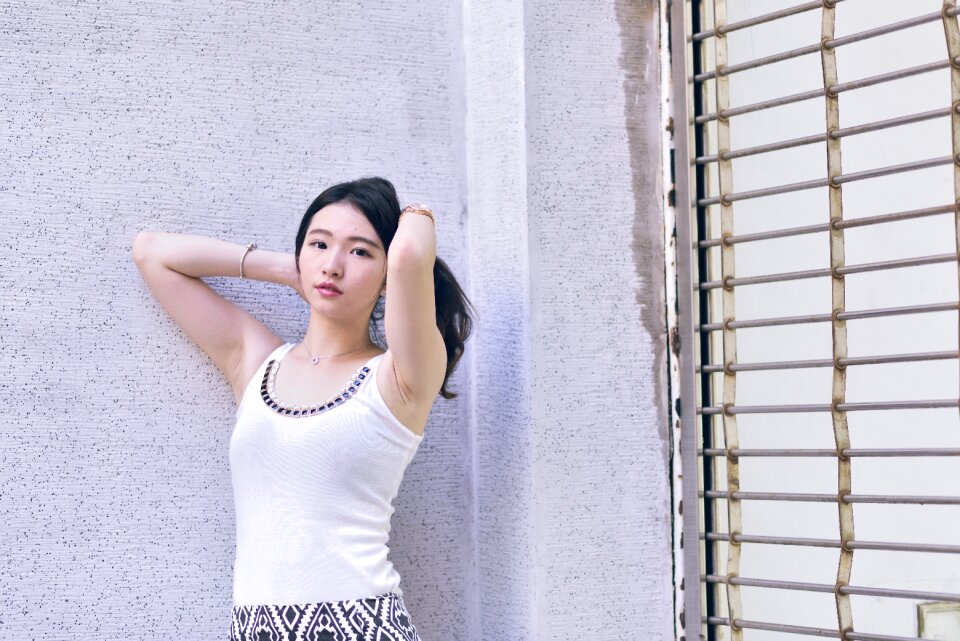 Woman girl portrait