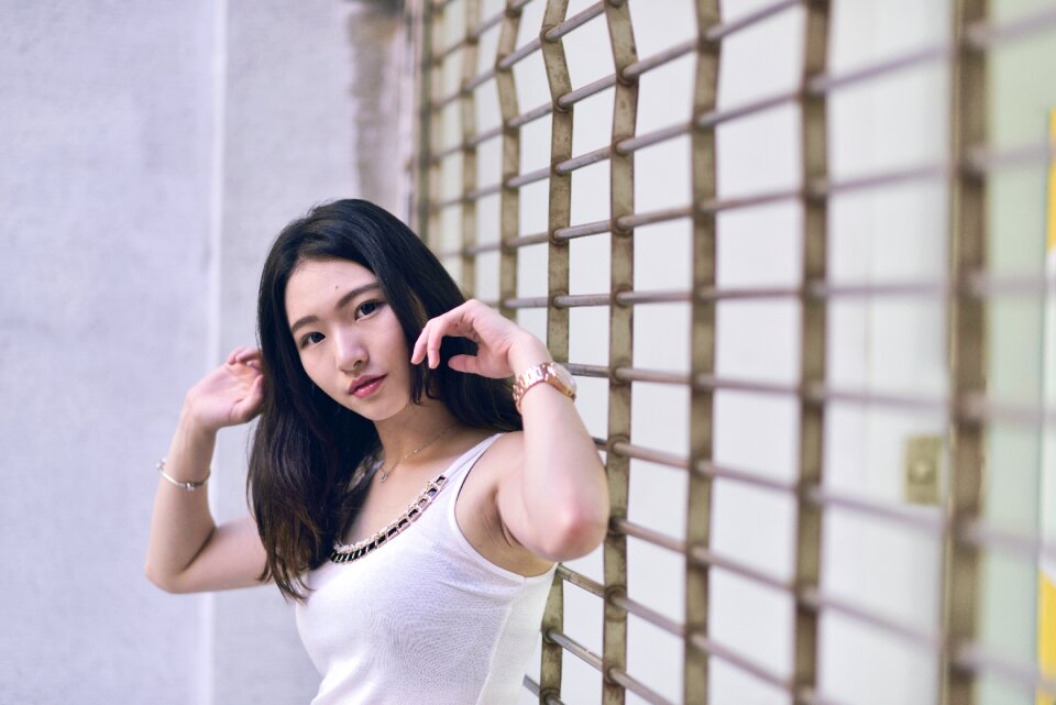 Woman girl portrait
