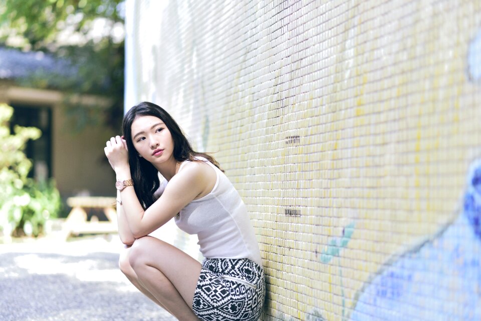 Woman girl portrait