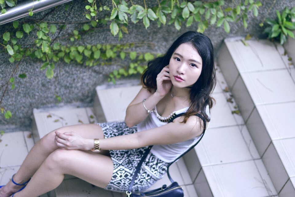 Woman girl portrait