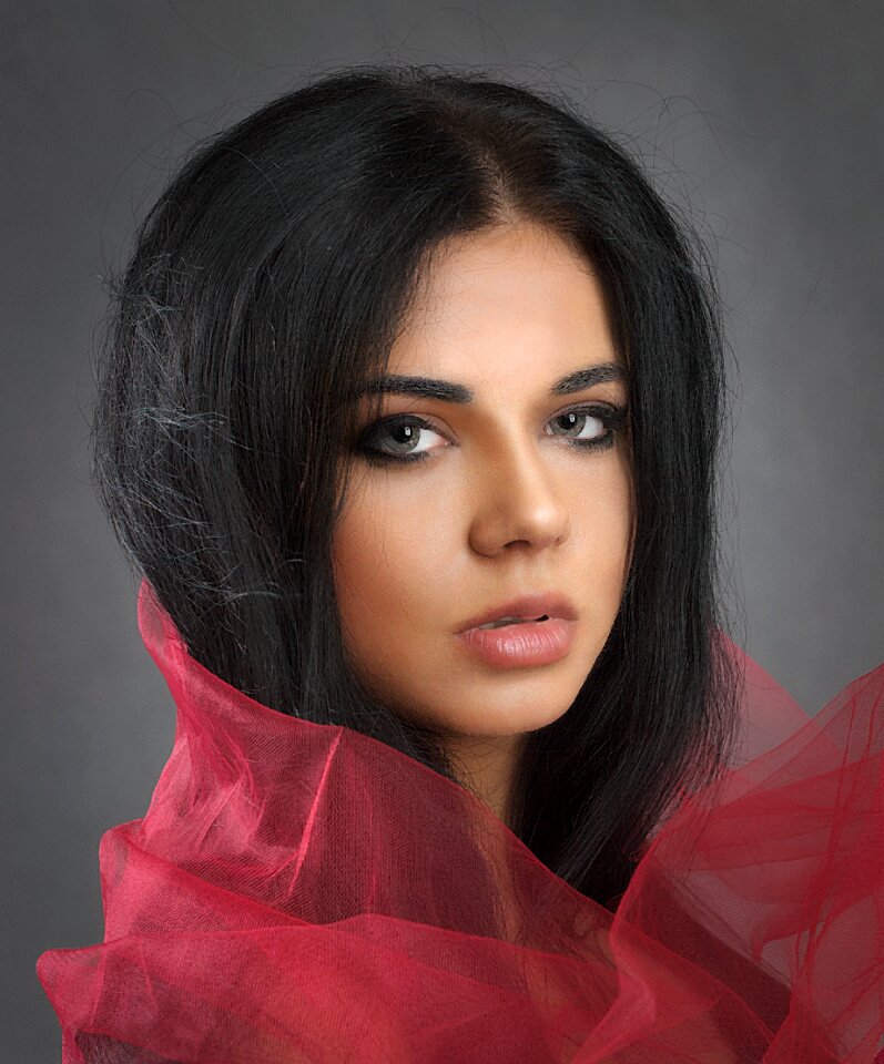 Woman girl portrait