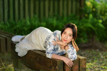 Woman girl portrait