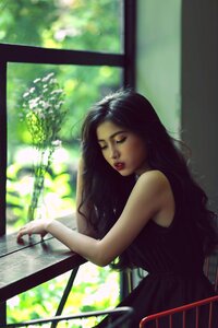 Woman girl portrait