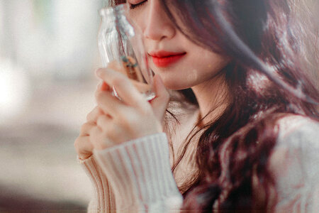 Woman girl portrait