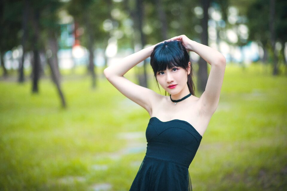Woman girl portrait