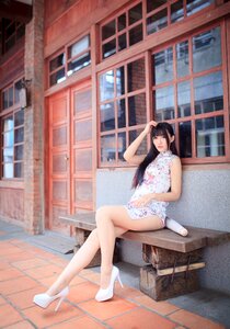 Woman girl cheongsam