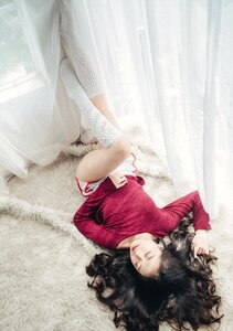 Woman girl portrait