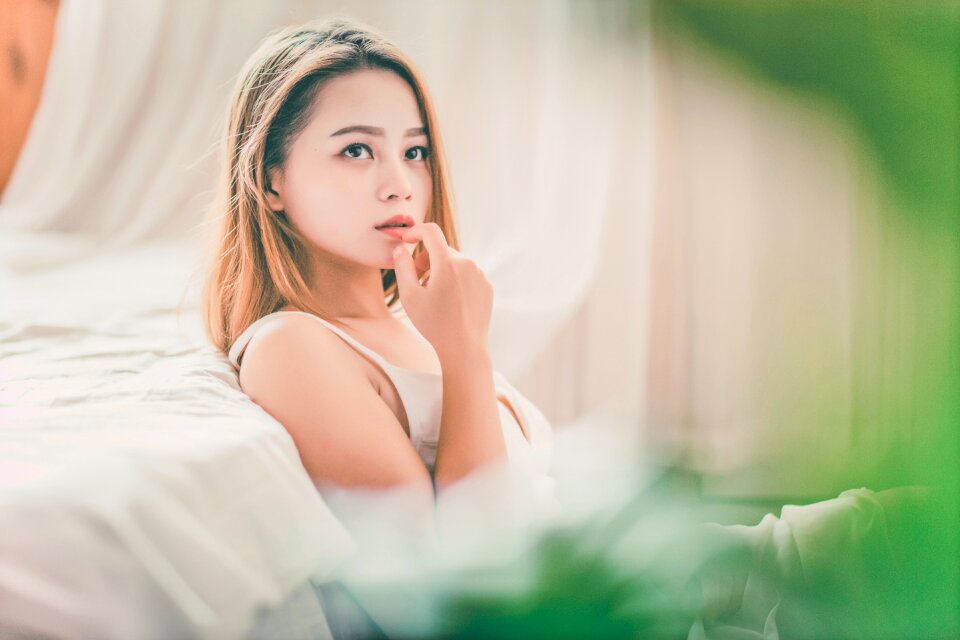 Woman girl portrait