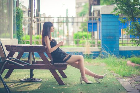 Woman girl portrait