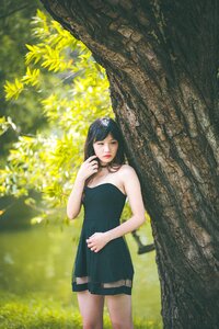 Woman girl portrait