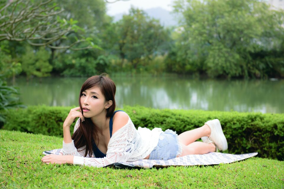 Woman girl portrait