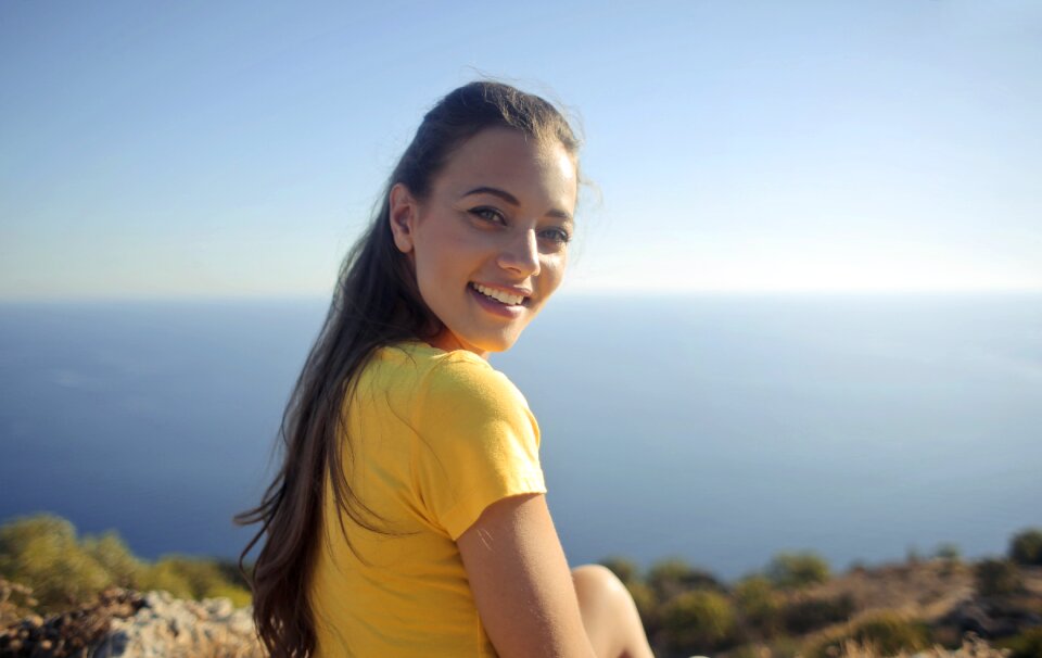 Woman girl portrait