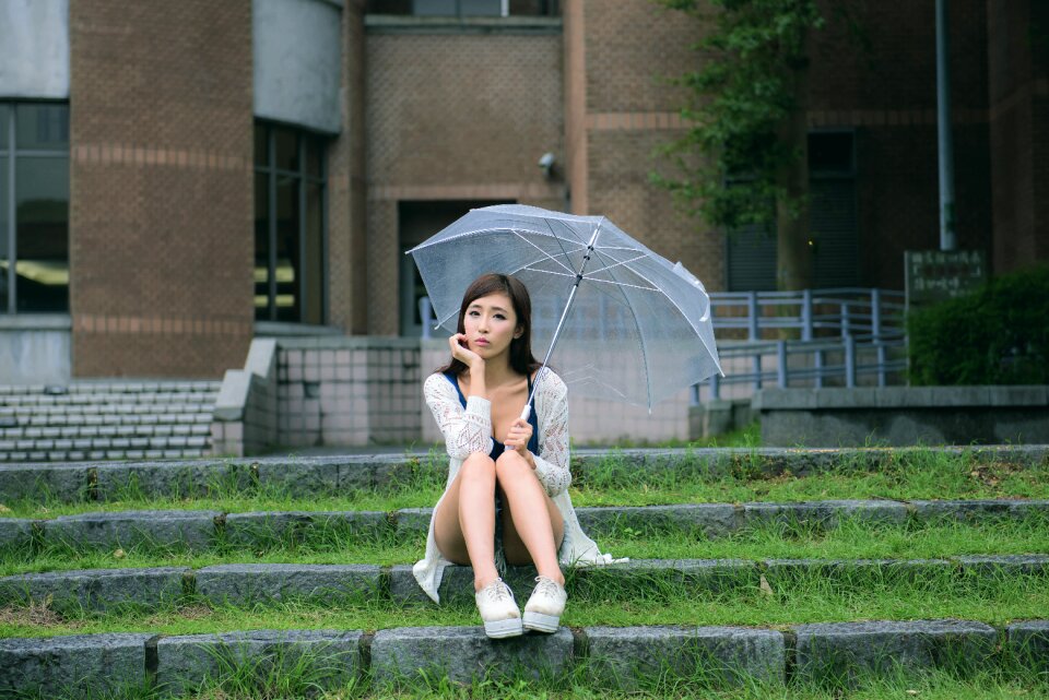Woman girl portrait