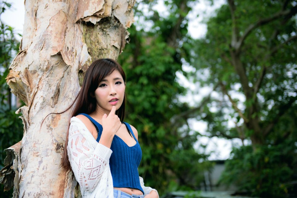 Woman girl portrait