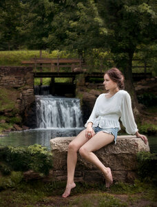 Woman girl portrait