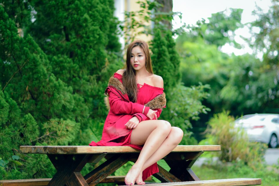 Woman girl portrait