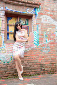 Woman girl cheongsam