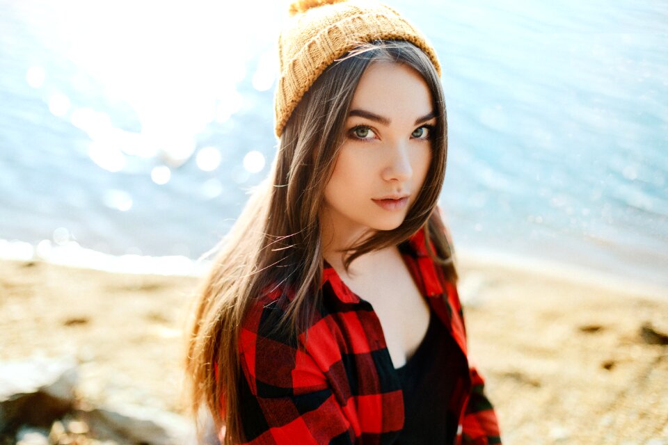 Woman girl portrait