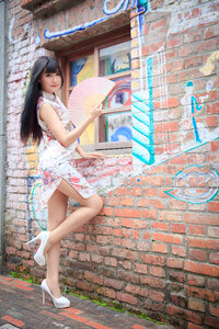 Woman girl cheongsam