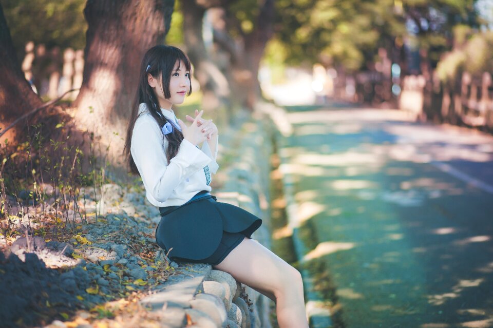 Woman girl portrait